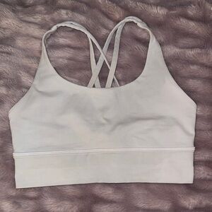 Lululemon Athletica Off-White Crossback Sports Bra